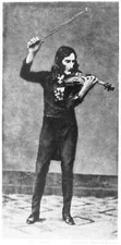 8" x 10" Photo Nicolo Paganini,Playing Violin,Oberneffer,Munchen