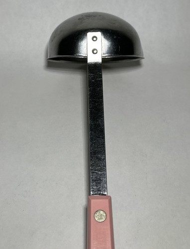 EKCO Forge Stainless Soup Ladle Pink Handle Vintage Kitchen Utensil - Picture 7 of 10