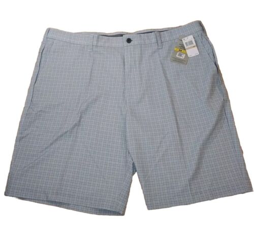 PGA Tour Golf Shorts Men 42 Tradewinds Grey Windowpane Athleisure Nwt