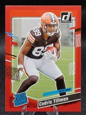 2023 Panini Donruss Rated Rookie Cedric Tillman Press Proof Red #321 