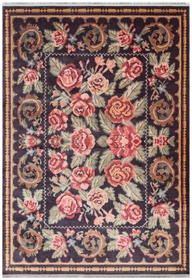 Rose Floral Blumen Vorleger Wohnzimmer Maschinenwaschbar Rutschfest Vintage Groß