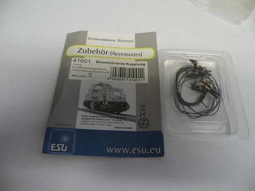 ESU H0 41001 - 2 x 2-polige stromführende Universal - Kurzkupplungen f. NEM NEU