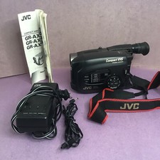 Vintage JVC Video GR-AX22 Camcorder and AC Power Adapter AA-V11U Tested