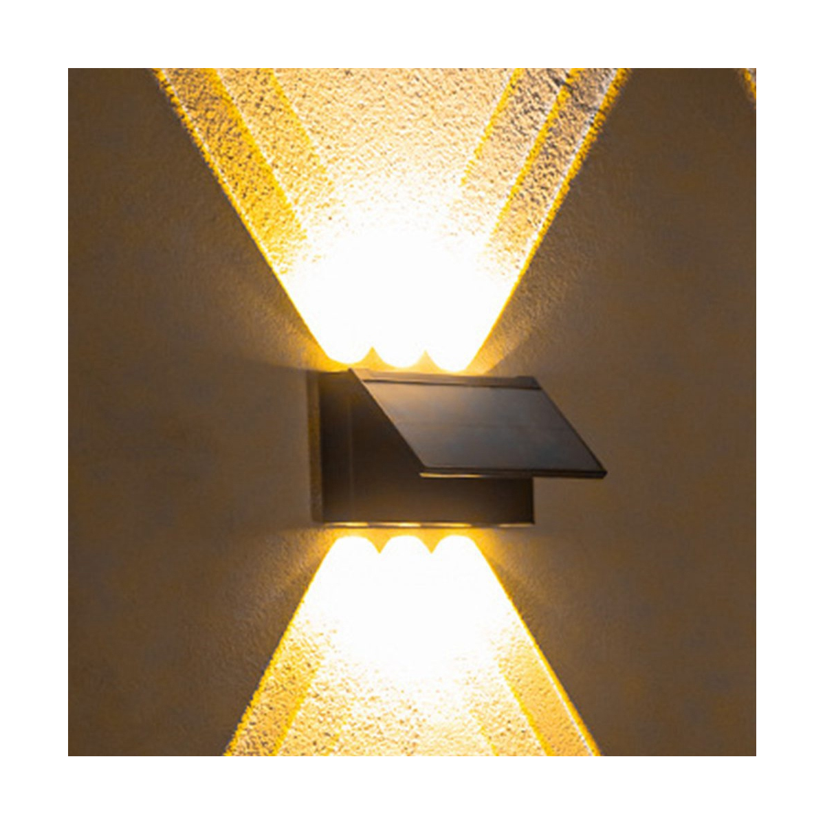 Upgrade LED Outdoor Wall Solar Lights Garden Wall Decoration Lighting