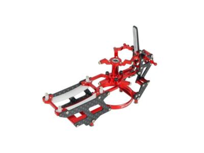 Aluminium/Carbon Faser Haupt Rahmen (Rot) - OMP Hobby M1: MH-OMM1105