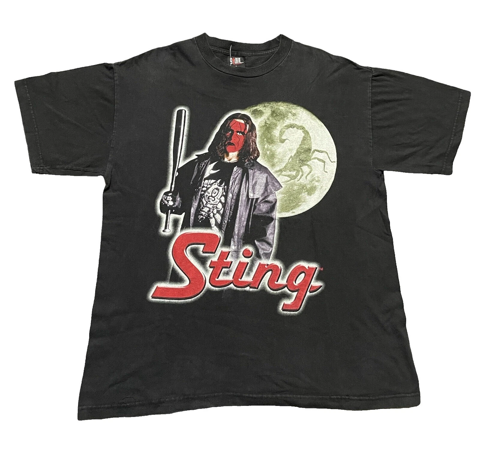 Giant Camisetas vintage negro de algodón para hombres