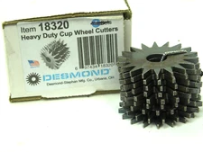 1 SET- Desmond #18320 Heavy Duty Cup Wheel Cutters Bench Mounted Dresser