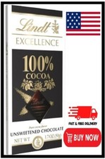 Lindt 100 Cocoa Dark Chocolate EXCELLENCE Bar - 1.7 oz