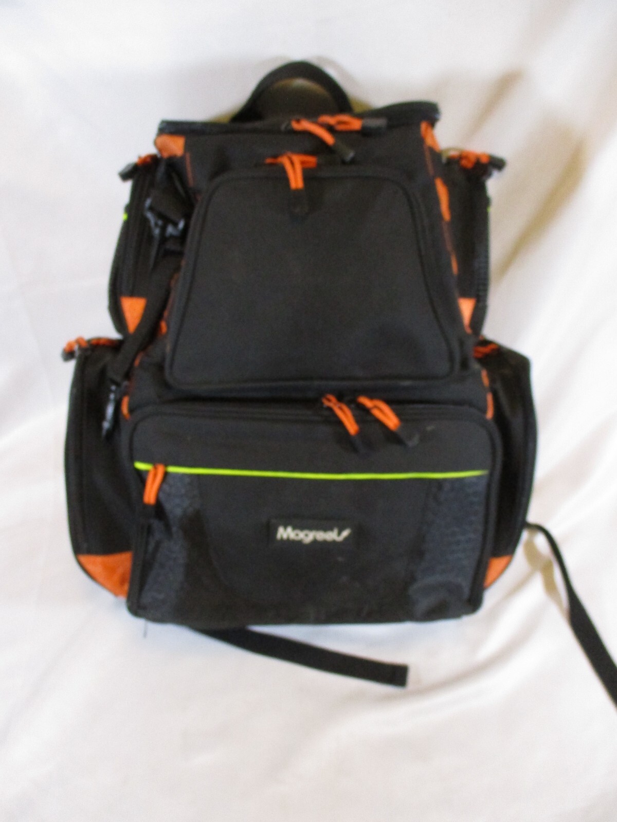 Magreel Fishing Tackle Box Backpack w/ 4 Trays Large Waterproof