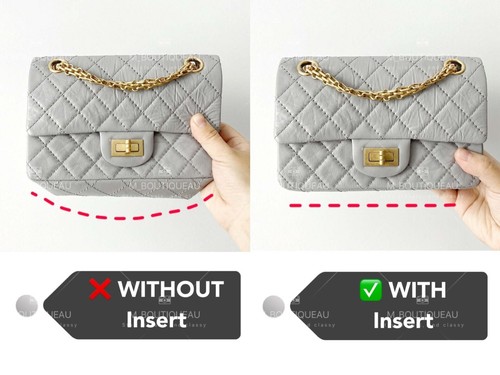 Base Shaper Bag Insert Saver for CHANEL 2.55 Large Reissue 226 Flap Bag - Afbeelding 5 van 9