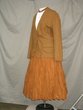 Victorian Dress Womens Edwardian Costume Civil War Western Prairie Cowgirl M-L