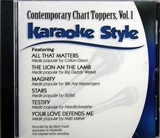 Contemporary Chart Toppers Volume 1 CD Christian Karaoke Music 6 Songs