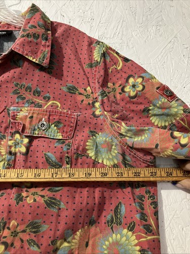 Sag Harbor Hawaiian Shirt Mens XL Multicolor Utility Floral Button Down - Picture 12 of 14