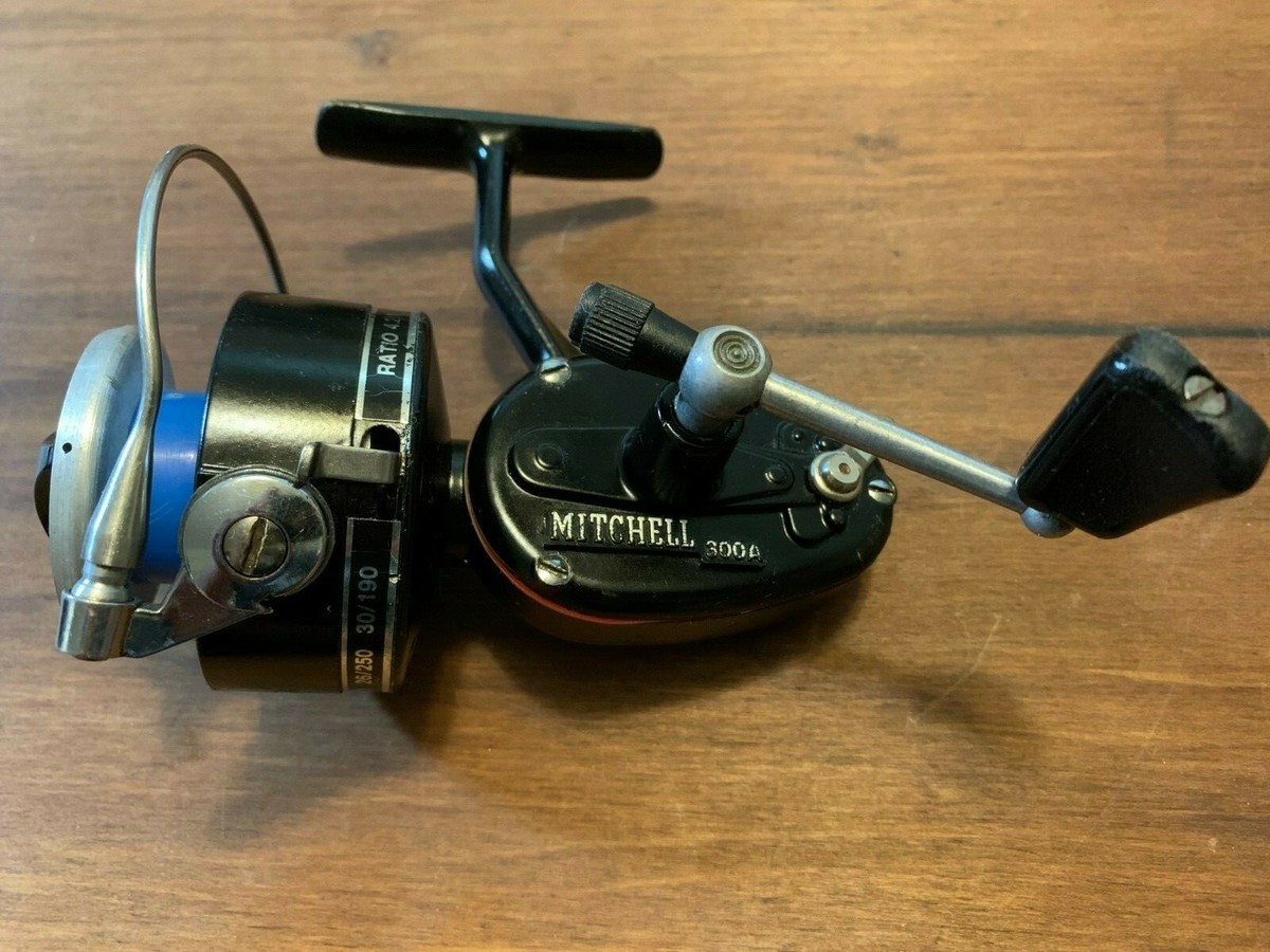 Mitchell 300A Vintage Fishing Reel (1981 to 1982) with Protective