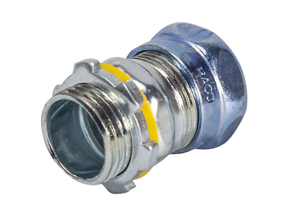 2 Pack Hubbell-RACO (2946RT) 4'' EMT Raintight Compression Connector, Uninsulated