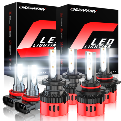 For Mazda 3 04-2006 Combo LED Headlight Bulbs High Low Beam Fog