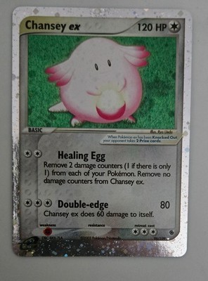 2003 Pokemon Chansey ex 96/109 Ruby and Sapphire Holo Ultra Rare Excellent