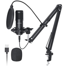 SUDOTACK ST-800 Podcast Microphone Kit, 192kHz/24bit USB Condenser PC Mic