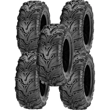 (QTY 5) 28x11.00R14 ITP Mud Lite II 65L LRC Black Wall Tires