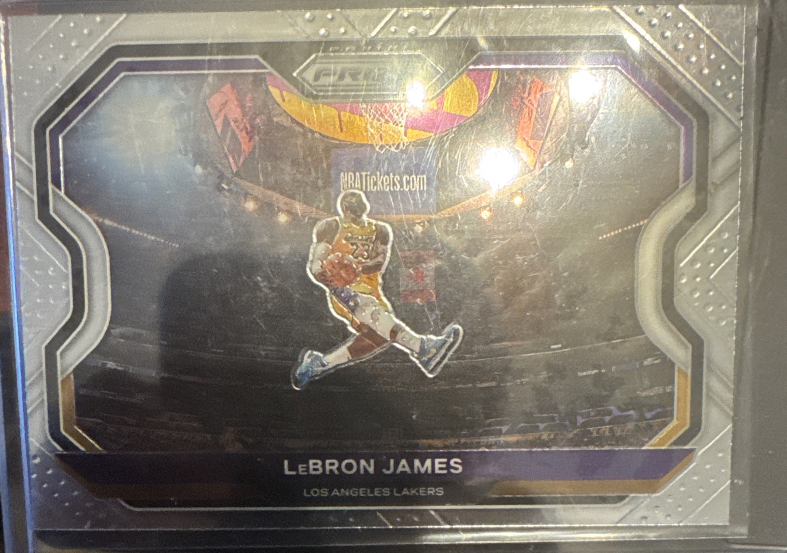 2020-21 Panini Flux LeBron James Silver Pulsar Prizm #79 - Los Angeles Lakers NBA Trading Card