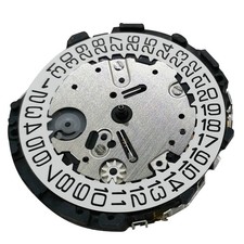 Quartz Watch Movement 6 Hands With Battery Handlebar Parts For VR32B VR32