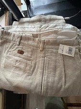 Polo Ralph Lauren Andrew Mens Corduroy Pants Beige Pleated 36x30 NWT PREPPY