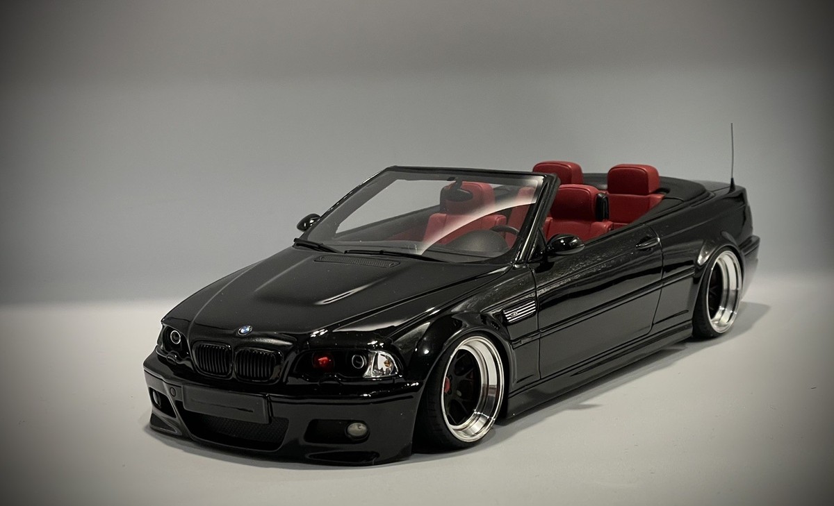 1/18 - OT380 OTTOMOBILE BMW E46 Convertible M3 2004 Jet Black