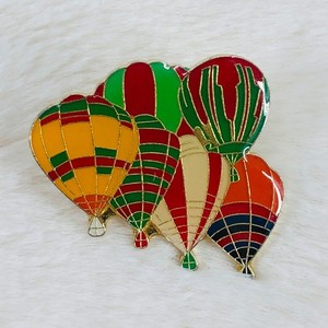 Hot Air Balloon Cluster Enamel Lapel Pin