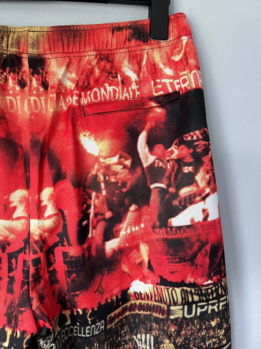 Supreme Vinci Por Noi Soccer Shorts - Size Large - Red - NEW | eBay