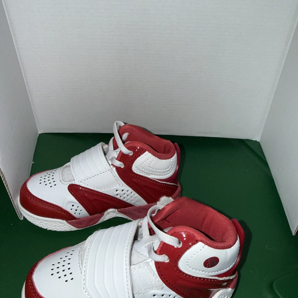 学步儿童 Shaq “Devastator” 篮球鞋 - 8 码 - 红色/白色 — 第 3/4 张图片