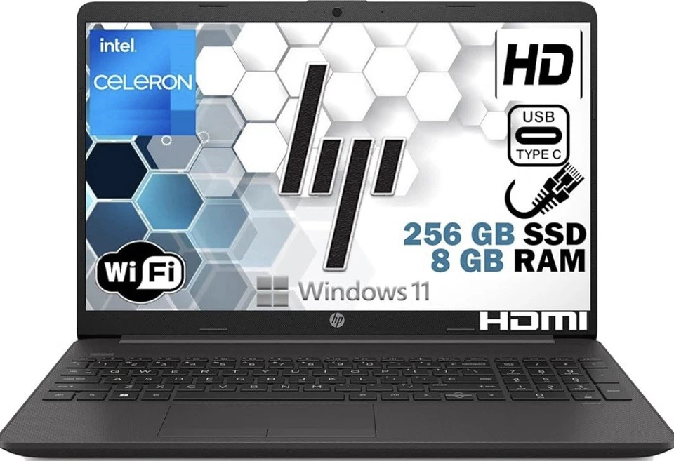 HP 250 G9 15,6" (256GB SSD, Intel Celeron N4500, 1,1GHz, 8GB RAM) Notebook -... - Immagine 2 di 4
