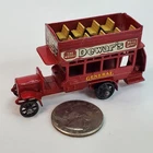 Vintage Matchbox Lesney 'B' TYPE BUS No. 2 England DeWar's Whiskey READ