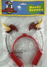 Vintage Woody Woodpecker Woody Boppers Battery Powered Headband 1999 Rinco RARE 