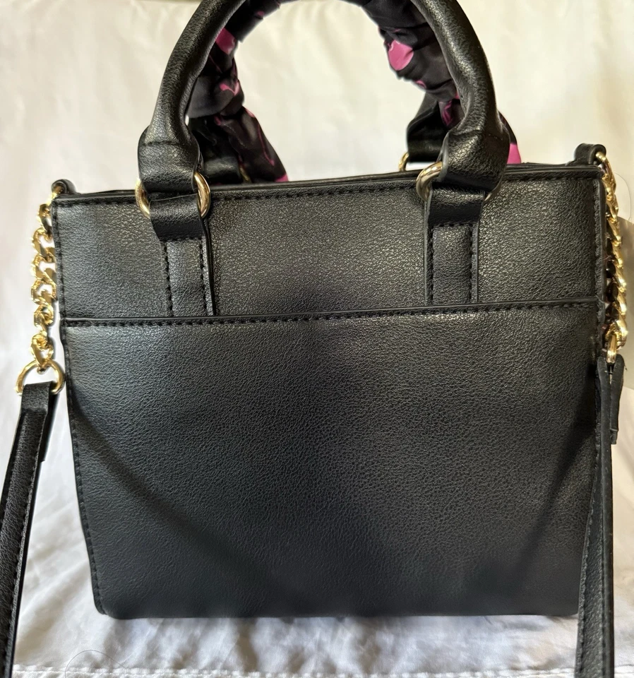 Juicy Couture Holding the Line Mini Bag Cherry Scarf BLACK NWT - Image 2 of 4