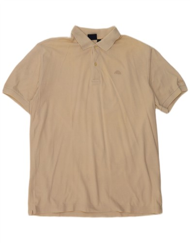 Ellesse, ELLESSE Mens Polo Shirt XL Beige Cotton AU15