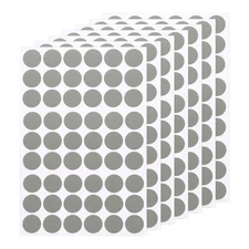 7 PCS Self-Adhesive Screw Hole Stickers 0.83" Silver grey Screw Hole Cover