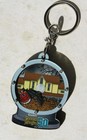 Haunted Mansion Knoebel's 50th Anniversary Glitter Filled Keychain VERY RARE +