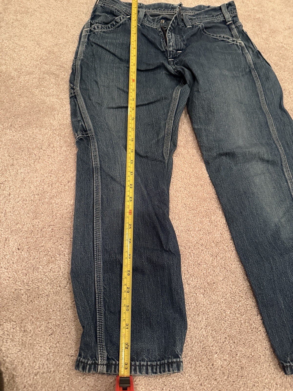 Vintage LEE Workwear Carpenter Denim Pants Japan 30x33 thumbnail 6