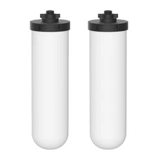 2 Pack 7'' Ceramic Water Filter Candle W9121226 with British Berkefeld Doulto...