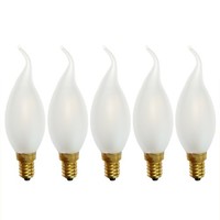 5 X Led Filament Kerze Windstoß 1W Fast 15W E14 Matt Cosylight Warmweiß 2700K