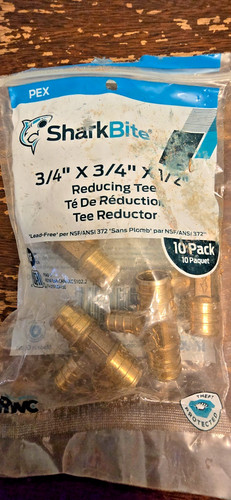 Apollo 3/4" PEX Fittings Lot Plug Tee Coupler Adapter Mixed (12 Pieces) New