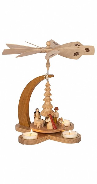 Weihnachtspyramide Christi Geburt, 27 Cm Hoch, Original Erzgebirge Von Richar...-image