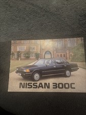 Nissan 300C Car Sales Brochure 1980s UK Issue Good Used Condition