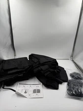 12x12 Ft Gazebo Netting Universal 4 Panel Mesh Screen Wall With Zipper