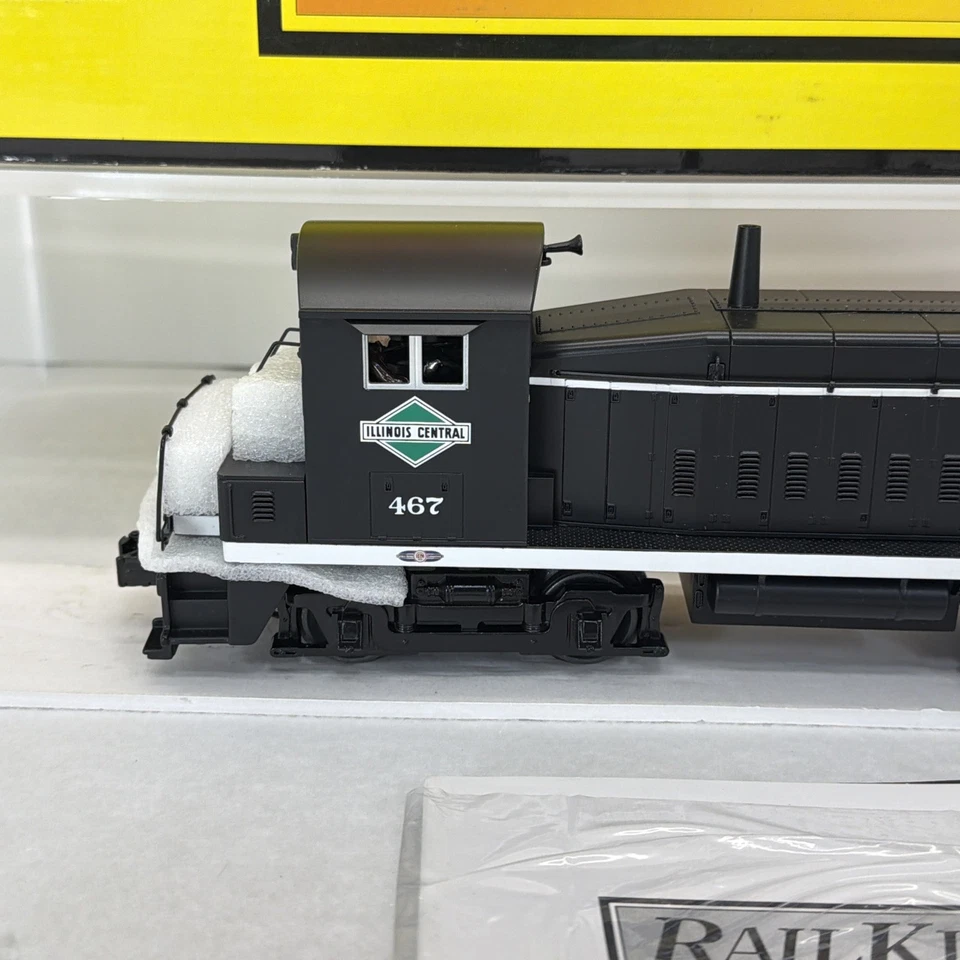 MTH RailKing 30-20027-1 Illinois Central SW-9 Switcher Diesel PS.3 O New #467 IC - Image 4 of 4