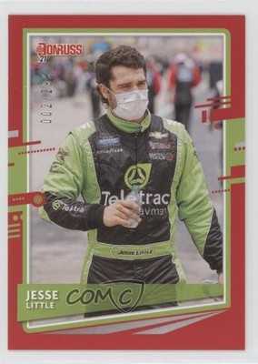 2021 Panini Donruss NASCAR Red 2/299 Jesse Little #90 y0i