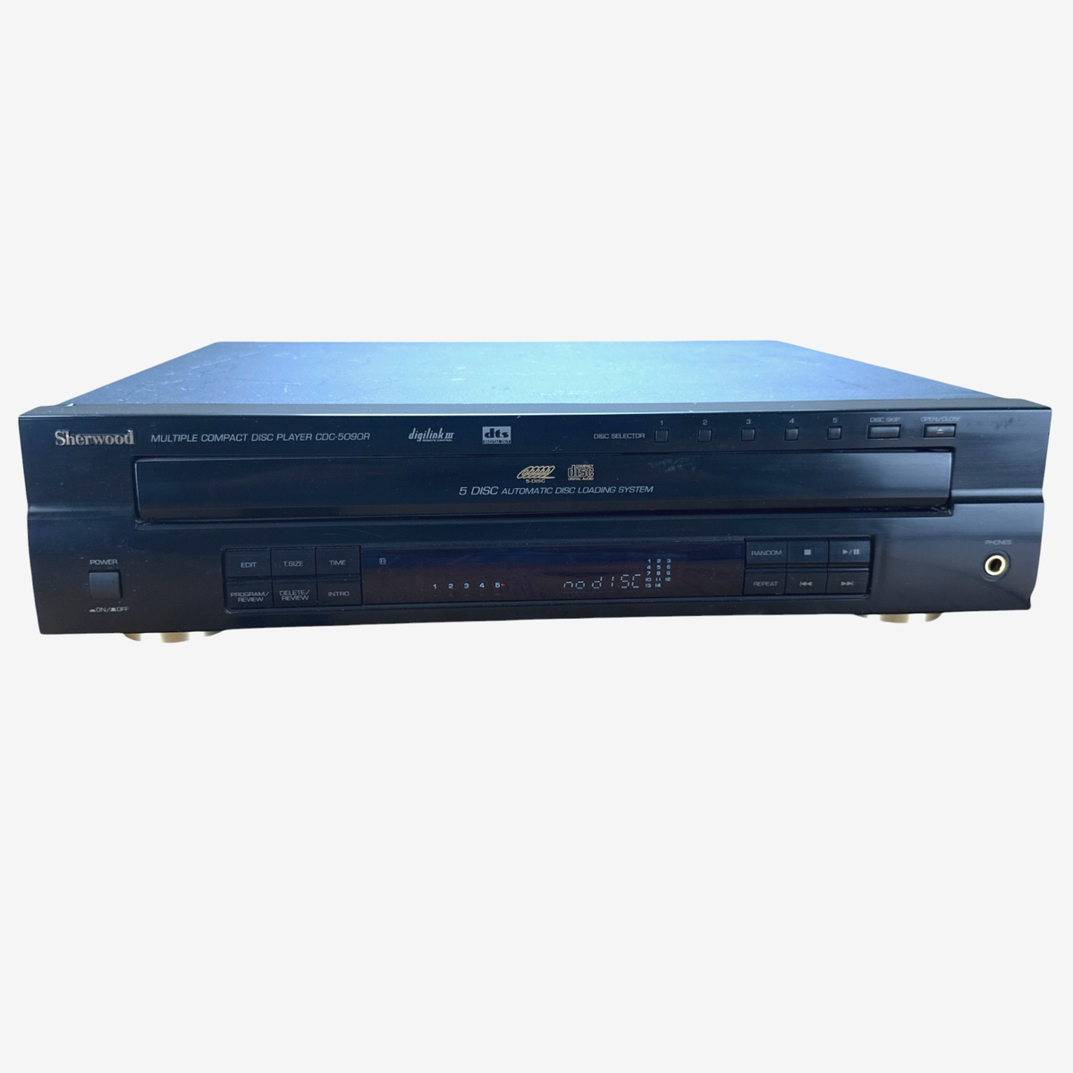 Sherwood CDC-5090R 5-Disc CD Changer Player DTS Optical Out Digi