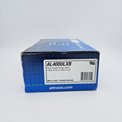 Altronix AL400ULXB Power Supply Charger Board 12VDC 4A / 24VDC 3A - New Sealed