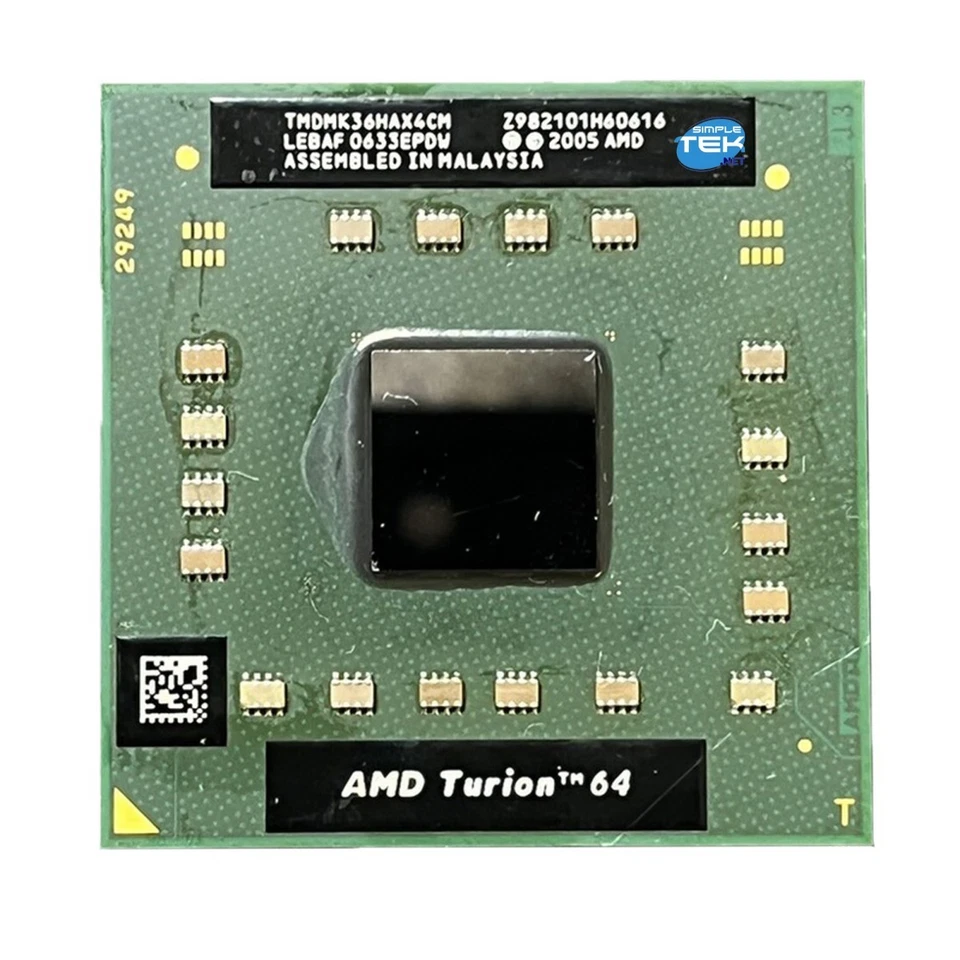 Amd Turion 64 Ml-32 1,80ghz Procesador Cpu Socket Pga 754 1c/1t Recertificado - Imagen 4 de 4