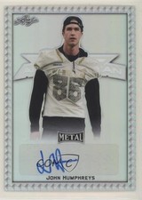 2020 Leaf Metal US Army All-American Bowl AAB Etch 26/50 John Humphreys Auto 4z8